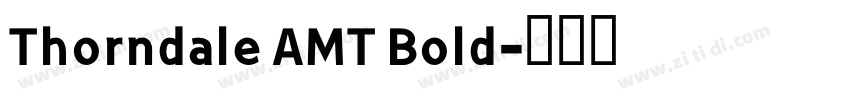 Thorndale AMT Bold字体转换